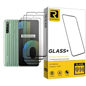 Randika Glass MIX003 Screen Protector For Realme Narzo 10 Pack Of 3