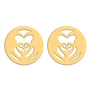 گوشواره طلا 18 عیار زنانه فرشته مدل قو WEL-000421