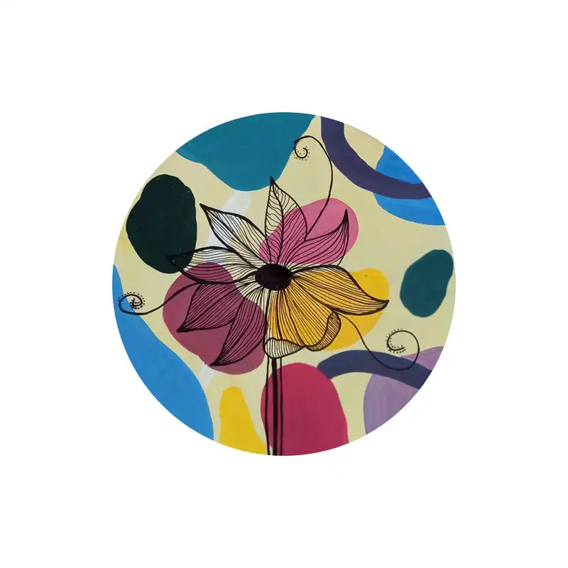 بشقاب دیوارکوب سفالی طرح مینیمال کد 43