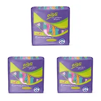 پد روزانه تافته مدل کتان مجموعه 3 عددی