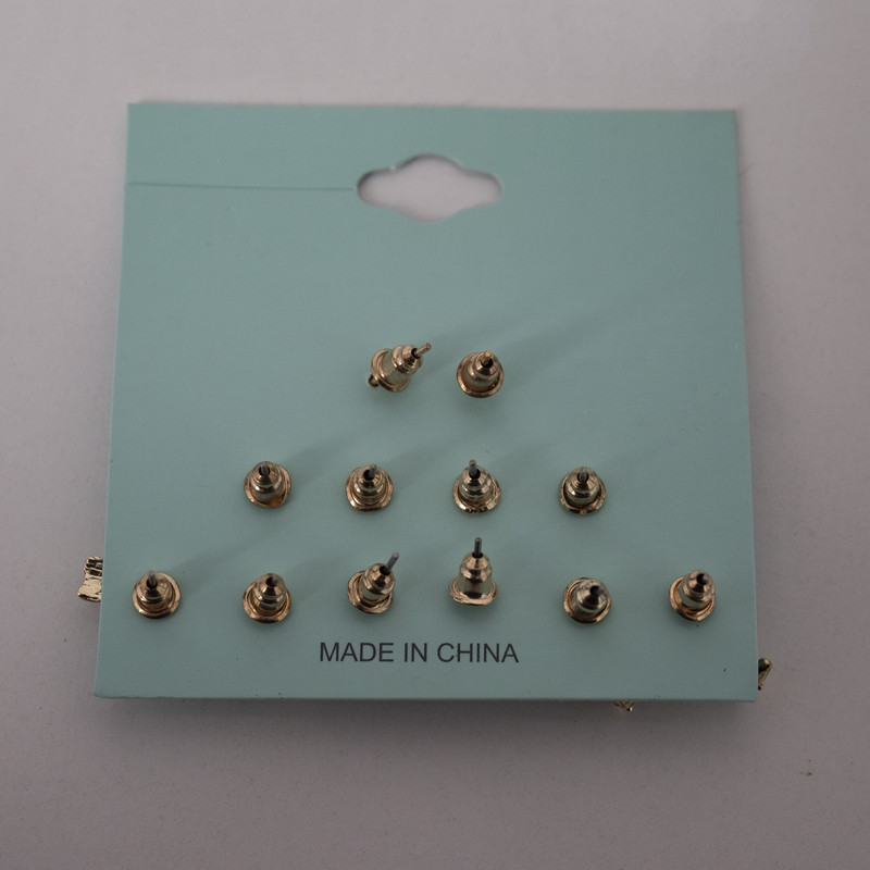 گوشواره زنانه مدل آریا میخی کد 13 مجموعه 6 عددی