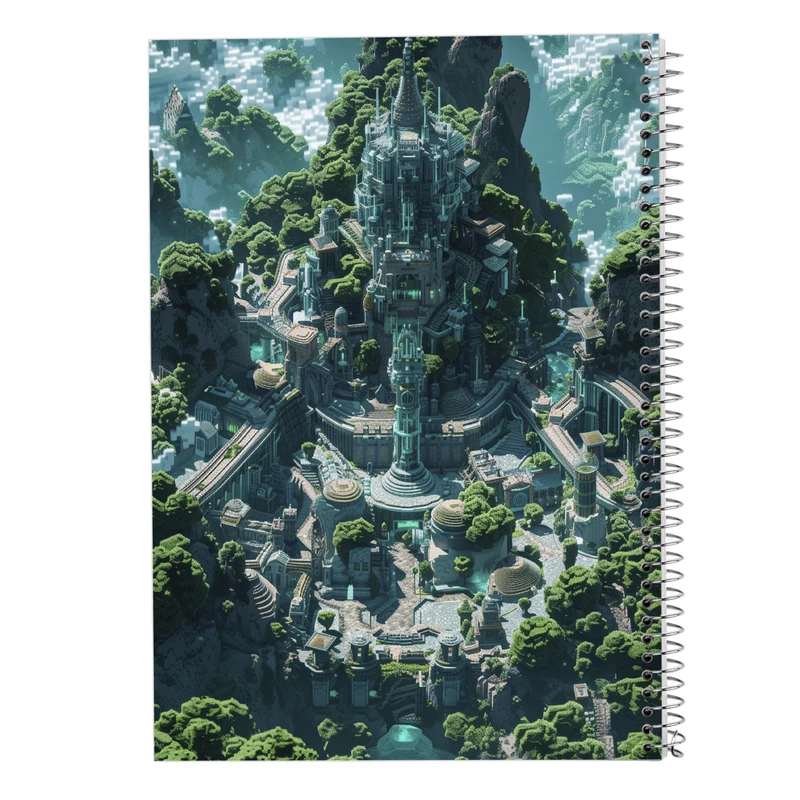 دفتر شطرنجی 50 برگ مدوپد مدل ماینکرفت minecraft کد DF14018