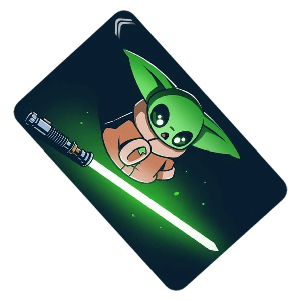 استیکر کارت طرح بیبی یودا Baby Yoda مدل CAC903-K-G1-97