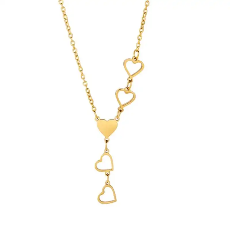 گردنبند طلا 18 عیار زنانه آرا مدل قلبی