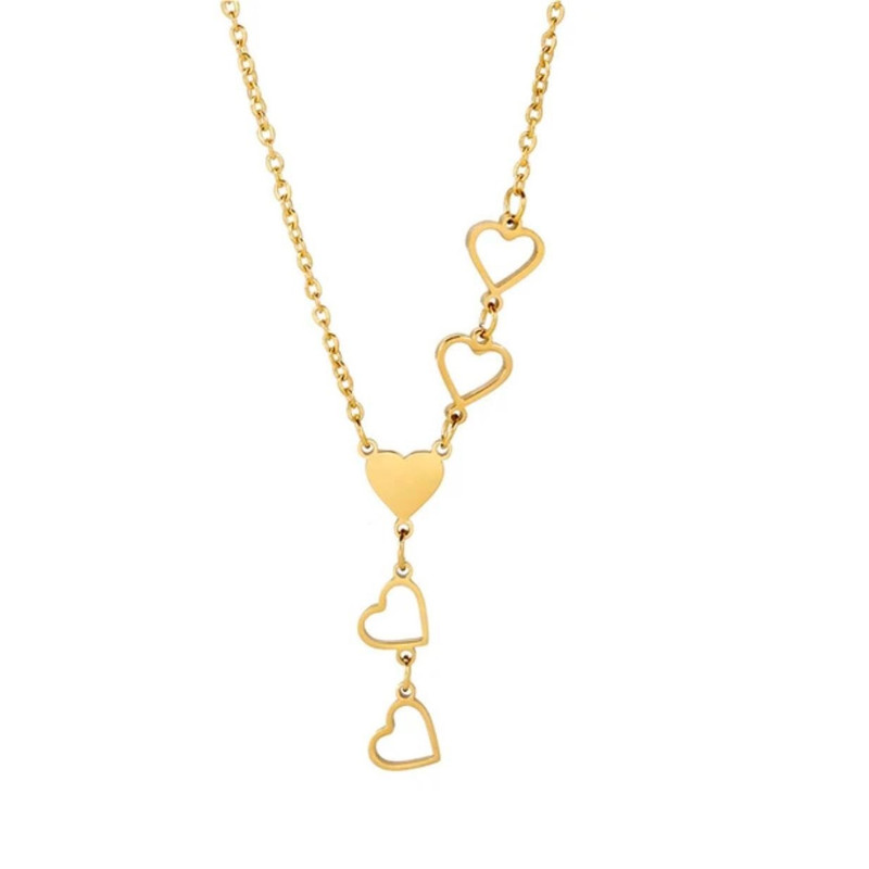 گردنبند طلا 18 عیار زنانه آرا مدل قلبی