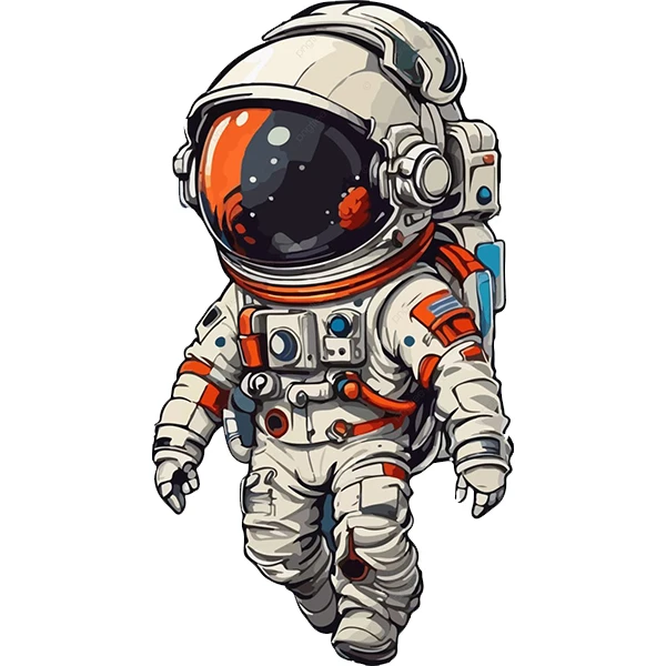 استیکر پارچه و لباس پاد آفرین طرح فضانورد کد 2913