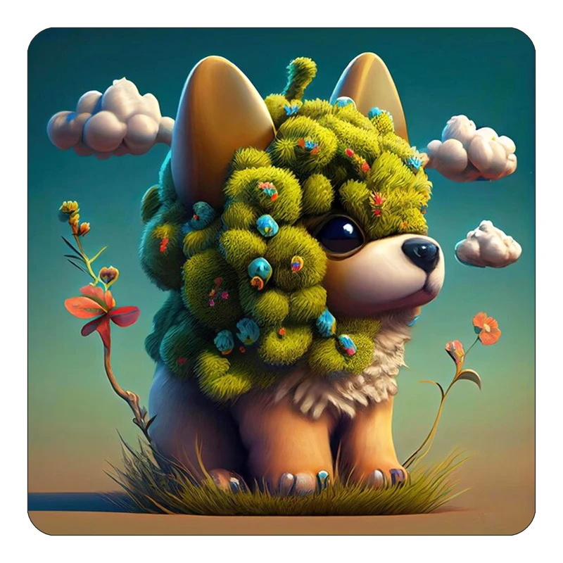 مگنت کاکتی طرح حیوانات رنگی مدل mp26721