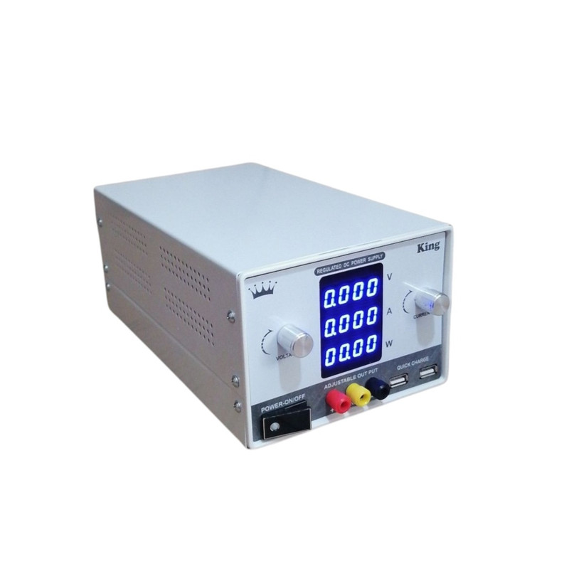 منبع تغذیه الکتریکی کینگ 30 ولت 5 آمپر مدل ATM-3010