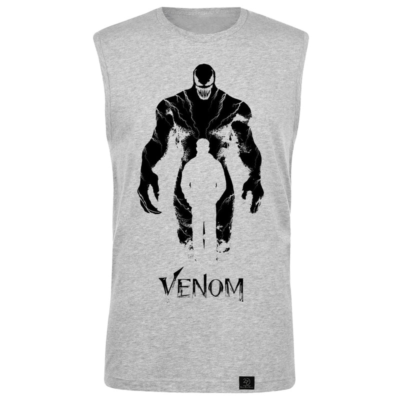 تاپ مردانه 27 مدل venom کد P17 رنگ طوسی