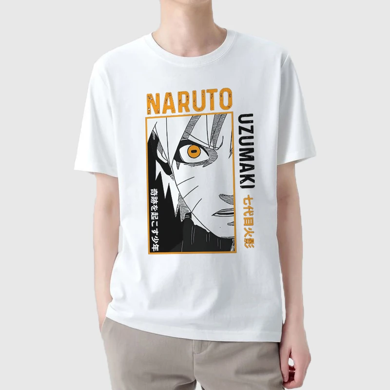 تی شرت آستین کوتاه مردانه مدل انیمه ای ناراتو شخصیت اوزاماکی anm567