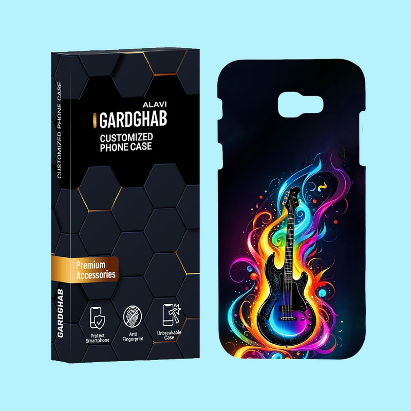 کاور گارد قاب علوی مدل ساز و موزیک مناسب برای گوشی موبایل سامسونگ Galaxy A720 / A7 2017