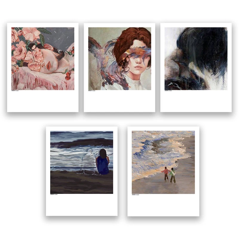 آویز تزیینی عرش مدل فانتزی هنری کد Asa626 مجموعه پنج عددی