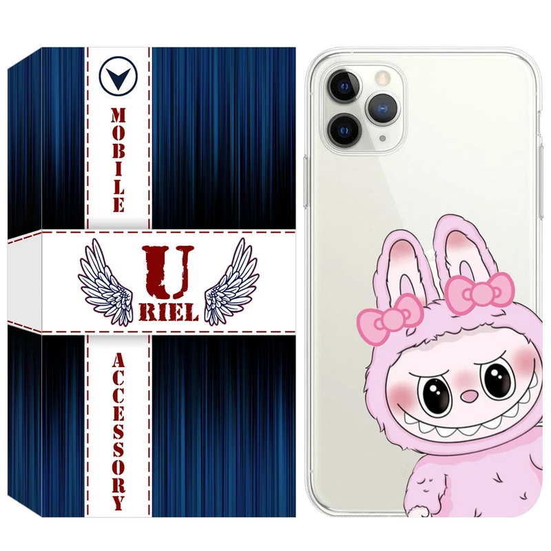 کاور یوریل مدل Clear کد 118 طرح لبوبو Labubu مناسب برای گوشی موبایل اپل iPhone 11 Pro Max