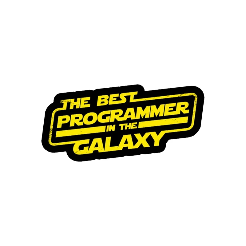  استیکر لپ تاپ لولو طرح بهترین برنامه نویس کهکشان کد 271