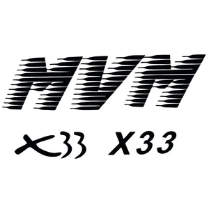 برچسب خودرو قاب زاپاس طرح mvm x33