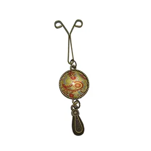 گيره روسری زنانه مدل بوته جقه