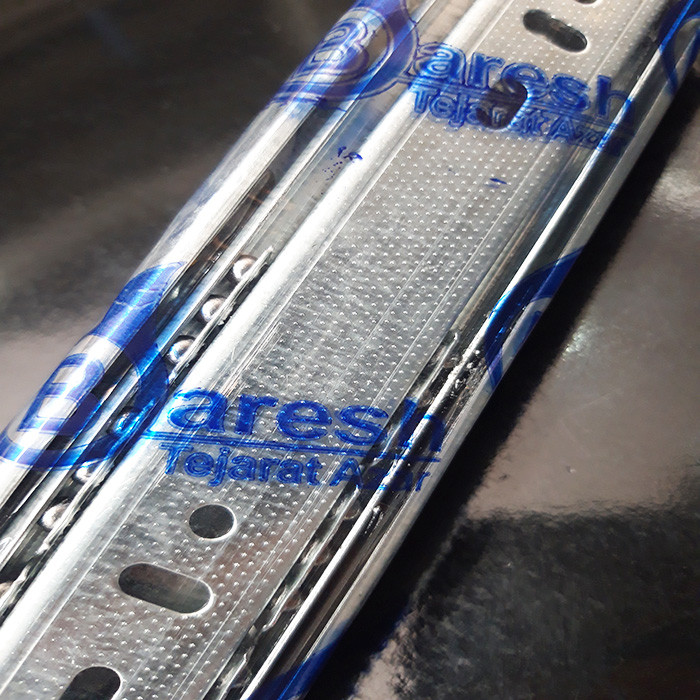 ریل کشو بارش مدل 25 سایز 25 سانتی متر بسته 2 عددی