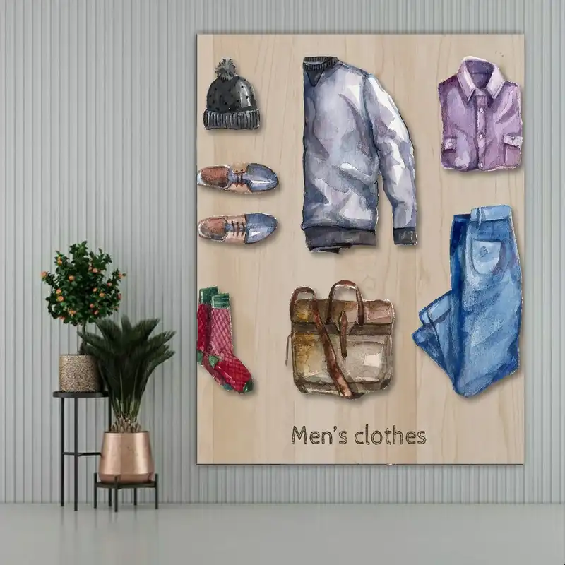 تابلو بوم طرح بوتیک مردانه  مدل SDB2813