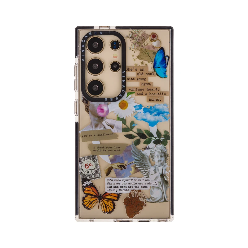 کاور ویناکیسز مدل  Vintage collage MagSafe مناسب برای گوشی موبایل سامسونگ Galaxy S24 ultra