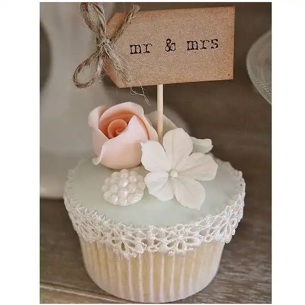 ابزار تزیین کیک به گز مدل مینی تاپر طرح گل مجموعه 15 عددی