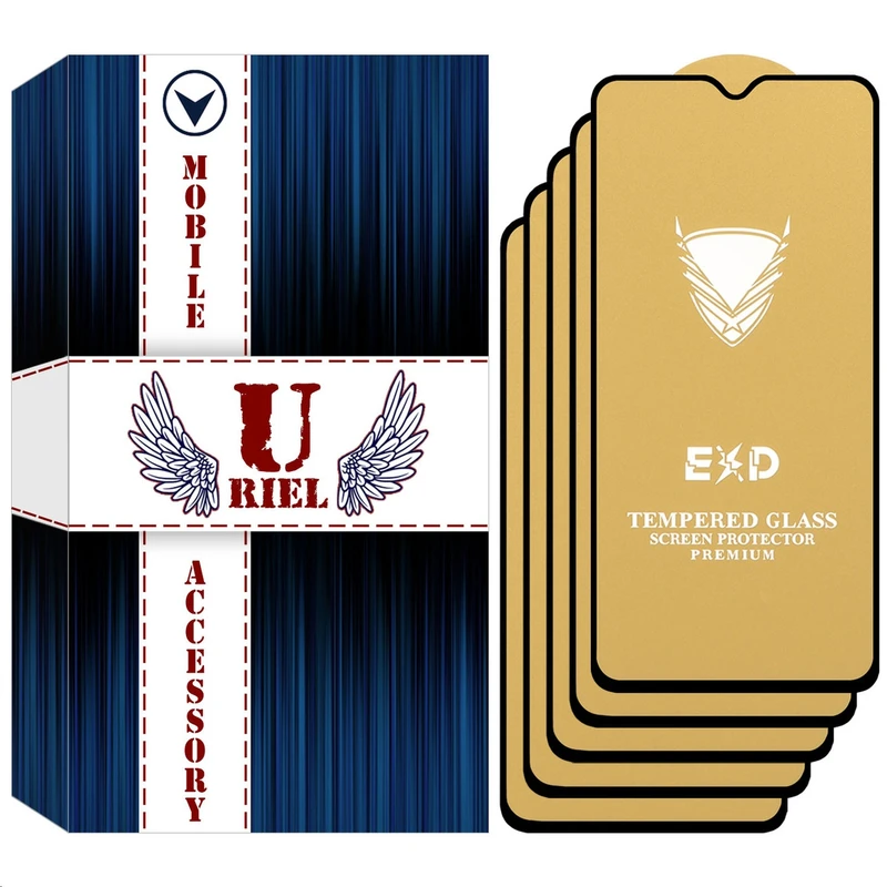 محافظ صفحه نمایش شیشه ای یوریل مدل OG مناسب برای گوشی موبایل سامسونگ Galaxy M22 بسته پنج عددی