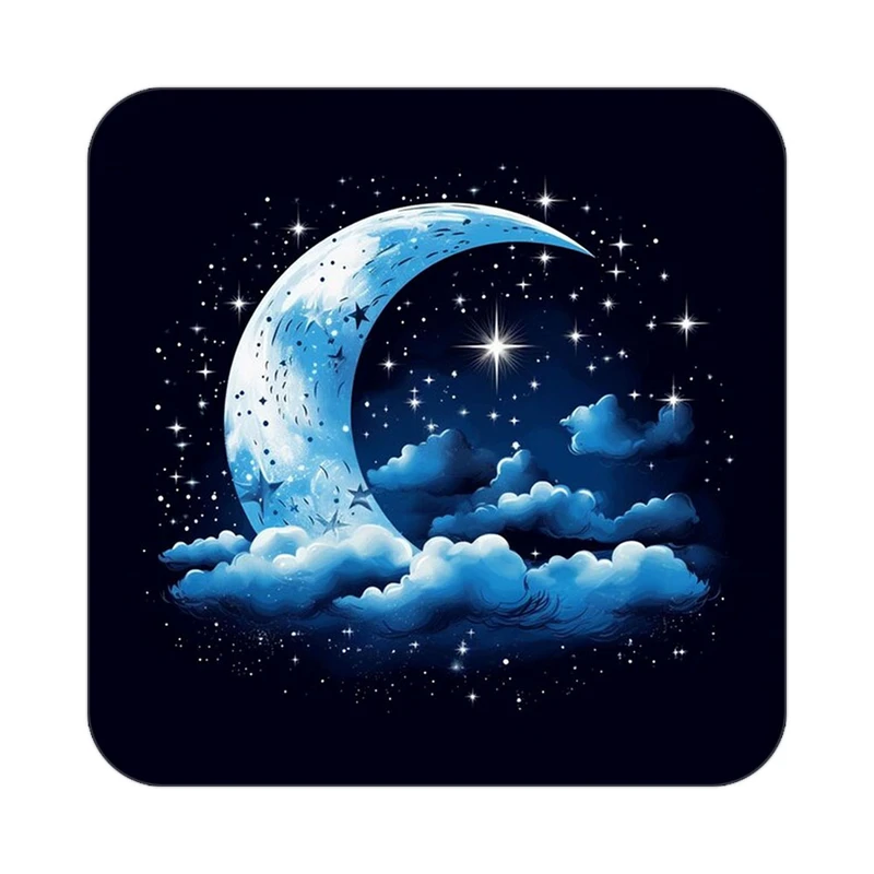 زیر لیوانی کاکتی طرح ماه و ستاره مدل mp53237