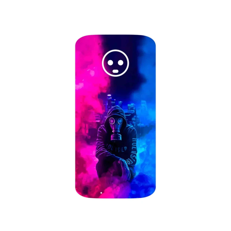 برچسب پوششی ماهوت مدل Smoke Rainbow Digital Art 2 مناسب برای گوشی موبایل موتورولا Moto G6