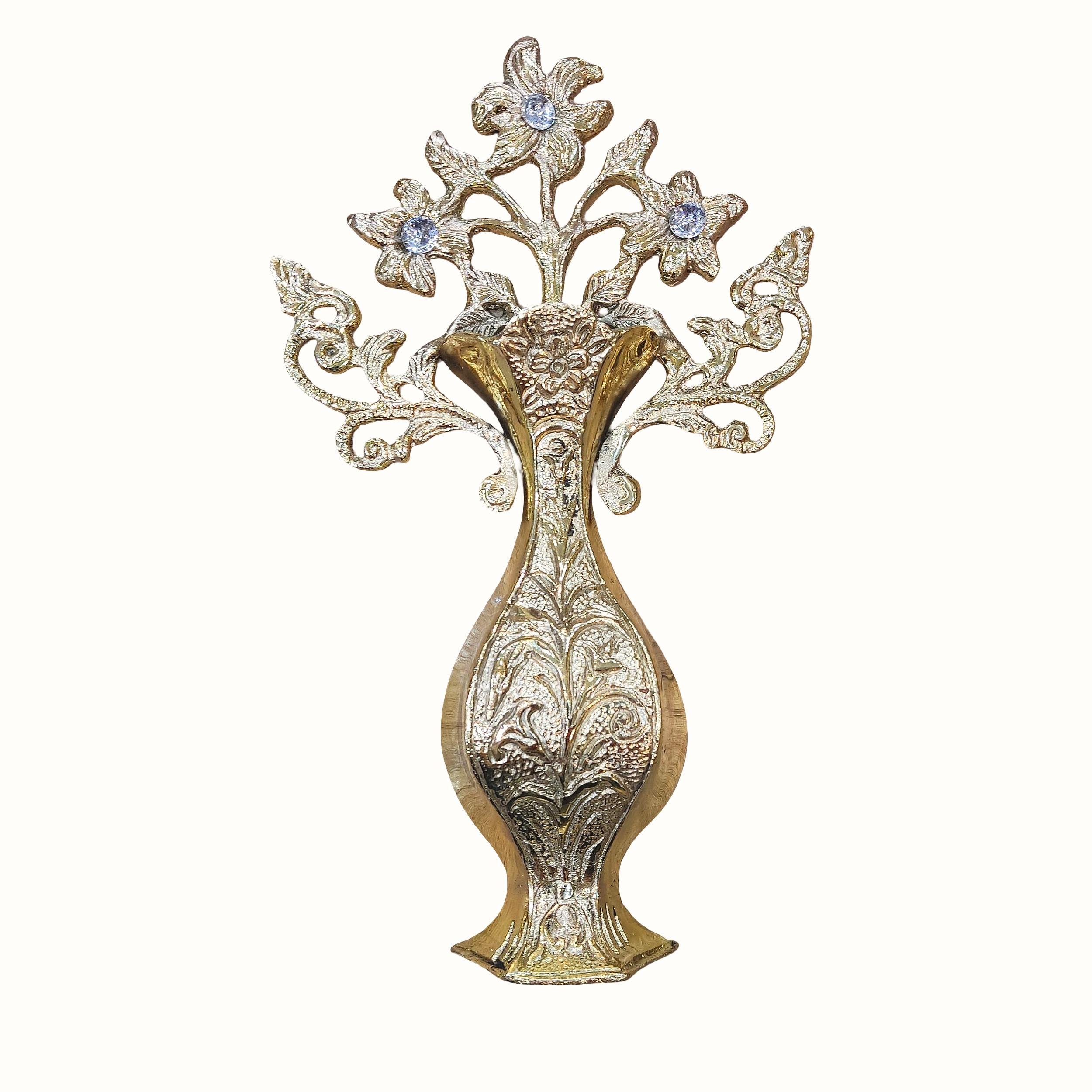 دیوارکوب برنجی مدل گلدان کد B1003