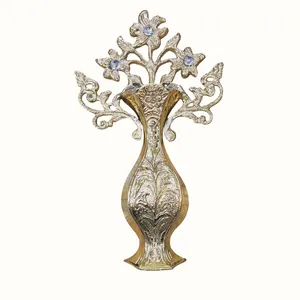 دیوارکوب برنجی مدل گلدان کد B1003