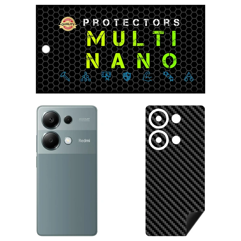 برچسب پوششی مولتی نانو طرح کربن مدل X-F1C مناسب برای گوشی موبایل شیائومی Redmi Note 13 Pro 4G