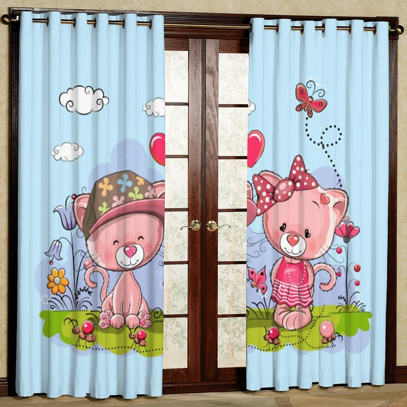 پرده مدل گربه هازان پانچی کد 4352 سایز 140x200 سانتی متر