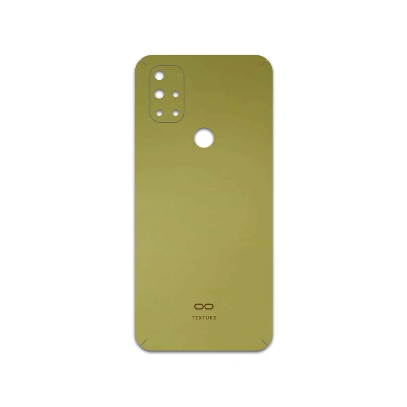 برچسب پوششی ماهوت مدل Matte-Gold مناسب برای گوشی موبایل وان پلاس Nord N10 5G