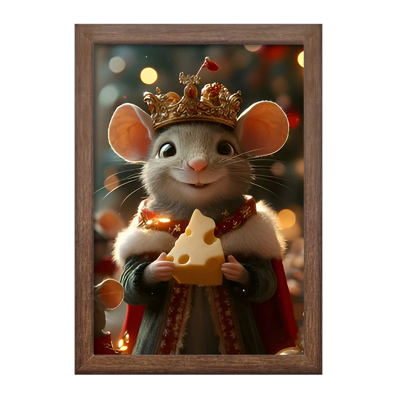 تابلو خندالو طرح موش پادشاه کد F9618