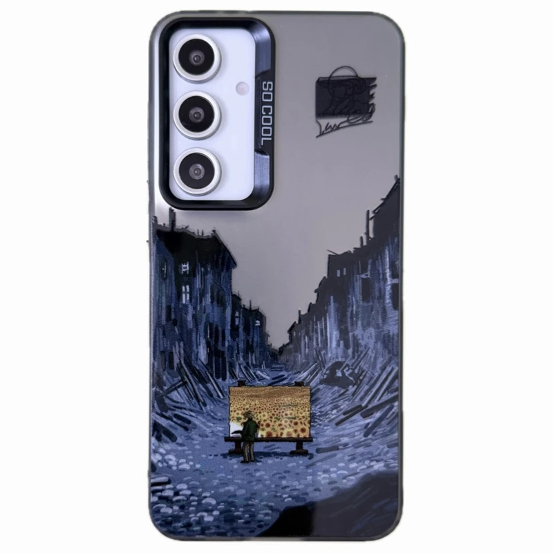 کاور مدل so cool طرح ون گوگ مناسب برای گوشی موبایل سامسونگ Samsung Galaxy A55