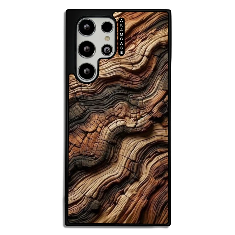 کاور آکام مدل AMC-WSGS22U-WOOD-1 مناسب برای گوشی موبایل سامسونگ Galaxy S22 Ultra