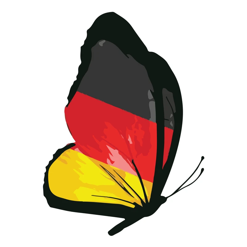 استیکر خودرو پویا مارکت طرح پروانه کد 673