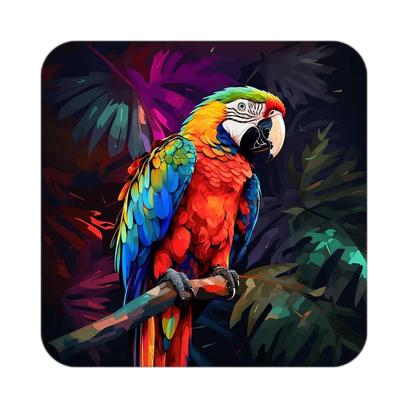 زیر لیوانی کاکتی طرح حیوانات رنگی مدل mp26913