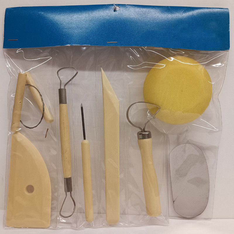 ابزار سفالگری کد sofal08 مجموعه 8 عددی