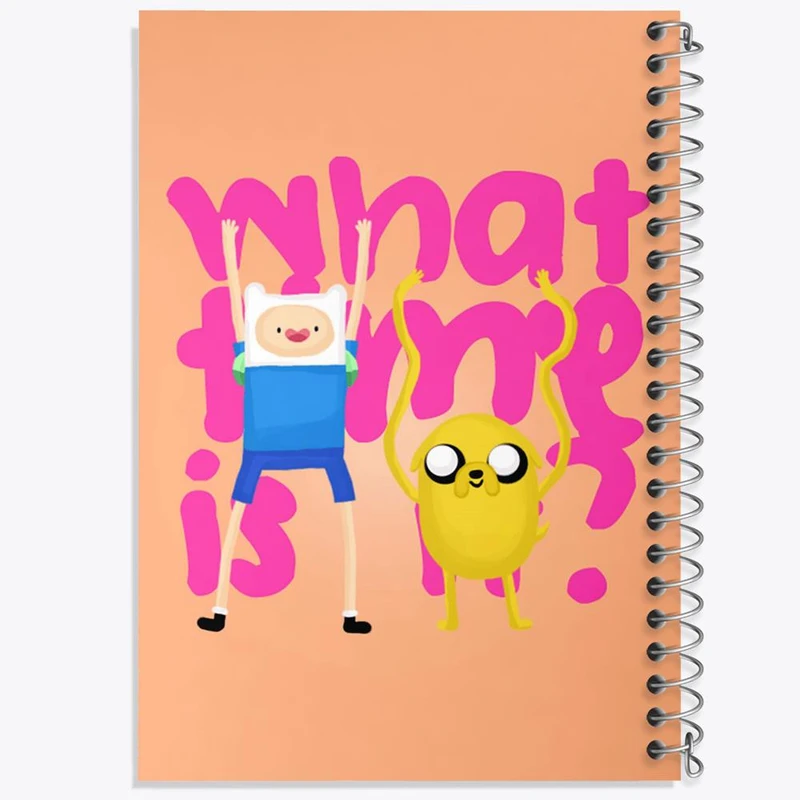 دفتر نت موسیقی 50 برگ خندالو مدل جیک و فین وقت ماجراجویی Adventure Time کد 20806