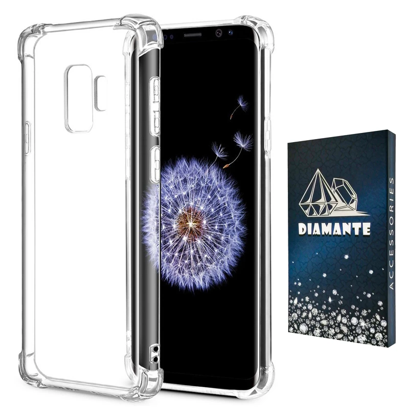  کاور دیامانته مدل shiny navy مناسب برای گوشی موبایل سامسونگ Galaxy S9
