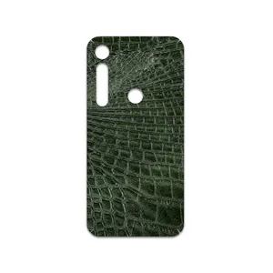 MAHOOT Green-Crocodile-Leather Cover Sticker for motorola One Vision Plus