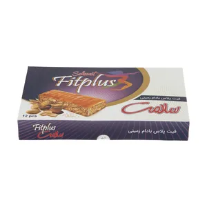 فرآورده بر پایه بادام زمینی و کنجد با روکش کارامل سلامت - 30 گرم بسته 12 عددی
