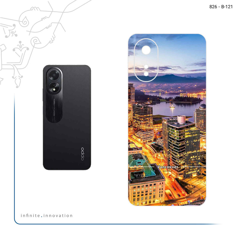 برچسب پوششی ماهوت مدل City of Vancouver مناسب برای گوشی موبایل اپو A38