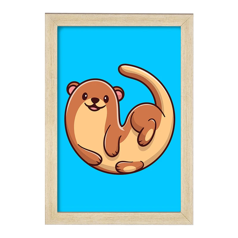 تابلو خندالو مدل حیوانات بامزه سمور کد 29646