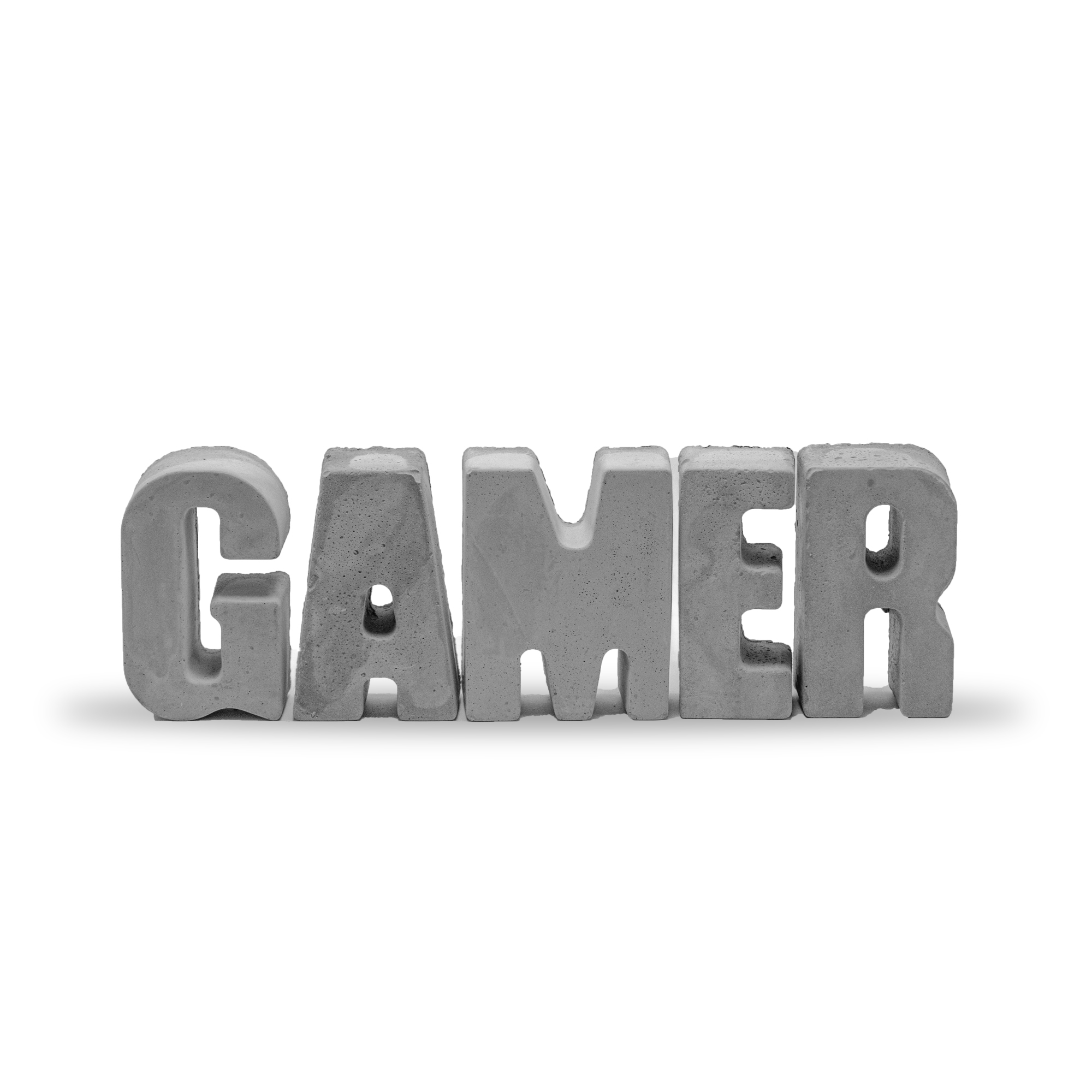 مجسمه بتنی طرح حروف مدل GAMER مجموعه 5 عددی