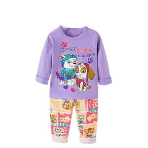 ست تی شرت و شلوار دخترانه مدل پاپی کد A2023