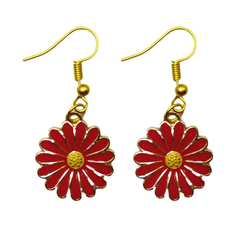 گوشواره دخترانه مدل بابونه کد GH-21 گوشواره دخترانه مدل بابونه کد GH-21