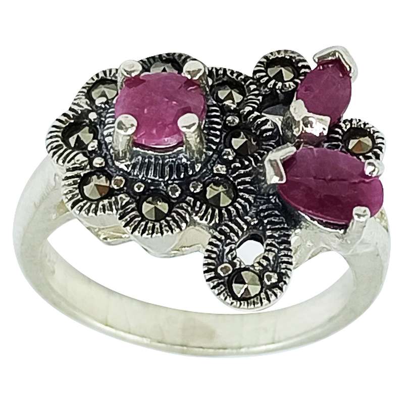 انگشتر نقره زنانه سلین کالا مدل یاقوت ce-As323