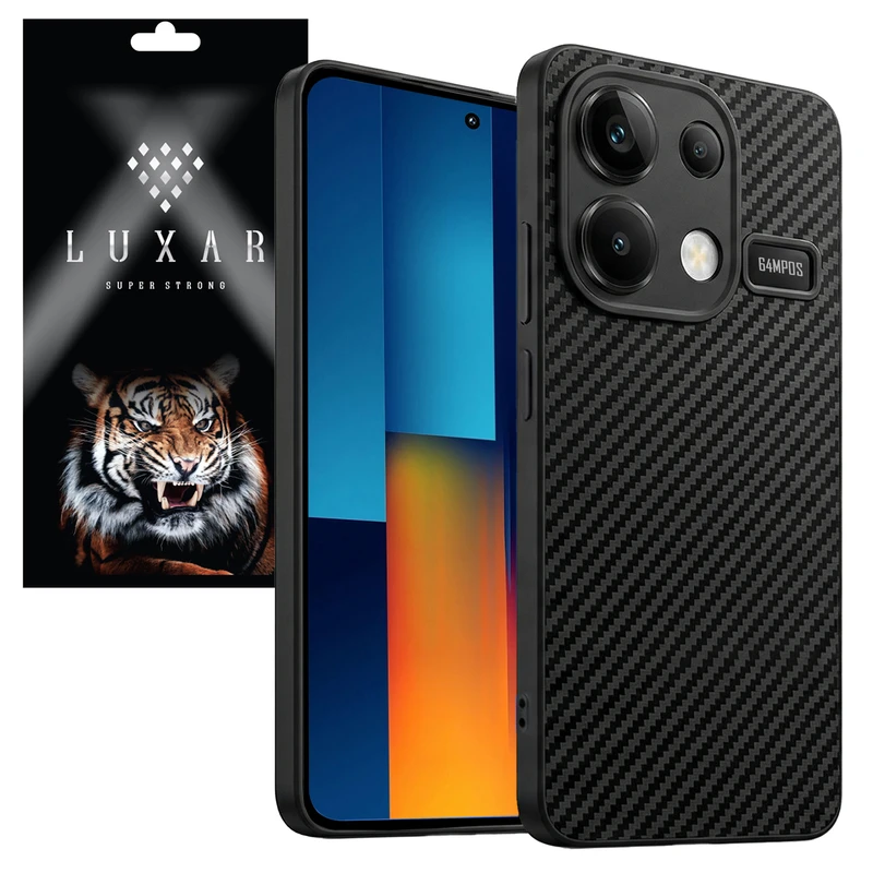 کاور لوکسار مدل note13 _Carbon Line مناسب برای گوشی موبایل شیائومی Redmi Note 13 4G