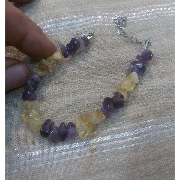 دستبند مدل سیترین و آمتیست دستبند مدل سیترین و آمتیست